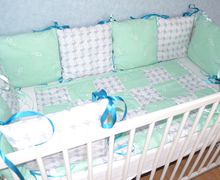 Бортики-подушки в детскую кроватку