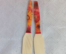 Разделочные декупажные доски и лопатки "Герберы"