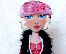 Авторская коллекционная текстильная кукла «Monro».