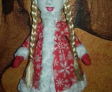 Кукла из флиса  СНЕГУРОЧКА