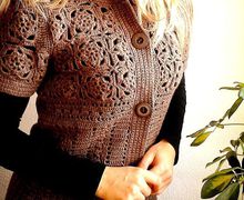 Кардиган крючком