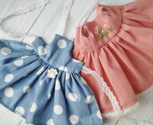 Платье с фартуком для кукол Блайз