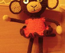 Вязаная обезьянка