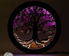 Световое панно из дерева