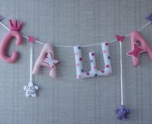 Именная гирлянда из фетра ручной работы