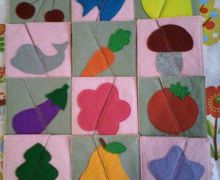 Пазлы из фетра