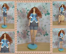 Мастер-класс вязаная кукла крючком Тильда "Городская модница"