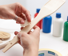 Яркие лопатки для кухни своими руками.