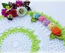 Декоративная салфетка "Цветочная"