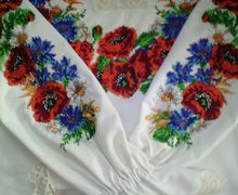 Блузка-вышиванка "Маки с васильками"