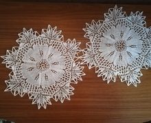 Салфетки, вязанные спицами