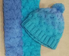 Комплект шапка и снуд на выбор.