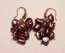 Серьги натуральный жемчуг