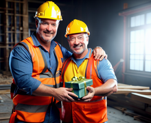 How to make a gift for construction worker