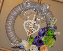 Панно для двери с цветами и фруктами