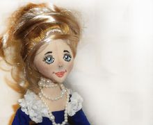 Текстильна будуарная кукла