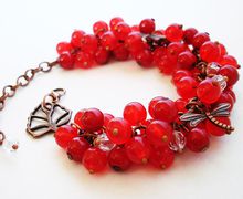 Браслет "Красная смородина"