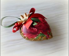 Керамическое сердце "Пион"