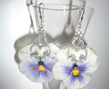 Серьги Анютины глазки