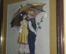 Картина крестиком "Первое свидание"