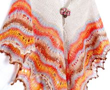 Ажурная вязаная шаль Холден