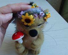 игрушка из шерсти Ёжик Шанюшка