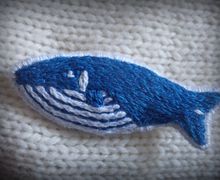 Текстильная брошь.