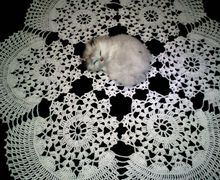 Кружевная ажурная салфетка