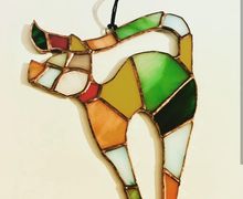 Витражная подвеска Кошка