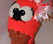 Комплект шапочка и шарф "Мышка"