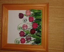 Картины в технике Контурный квиллинг