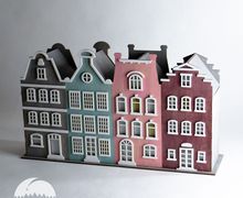 Ночник из дерева Голландские домики