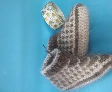 Пинетки из козьего пуха