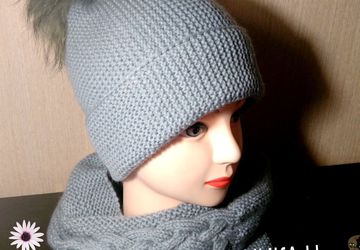 Комплект шапочка и снуд