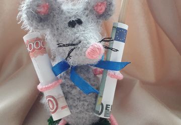 Вязаная игрушка" Крысавец Семион"