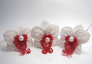 Орхидея из бисера мастер класс