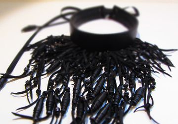 Кожаное колье "Королева ведьм"