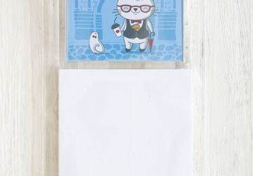 Магнит с блоком для записи 