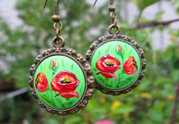 Серьги "Летний луг". Для примера