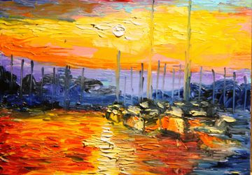 Закат на пристани