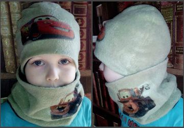 Комплект шапка и снуд