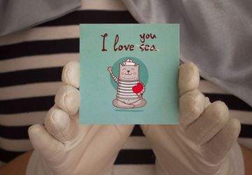 Открытка-мини In Love You (Sea)