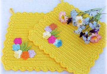 Набор кухонных прихваток "Частичка солнца"