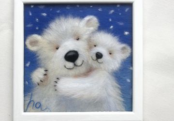 Картина из шерсти