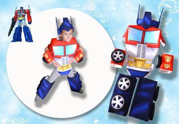 Карнавальный костюм трансформера "Оптимус Прайм" (фотопринт)