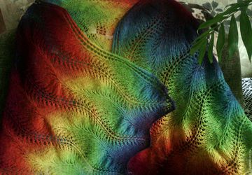 Свяжу на заказ палантин из кауни