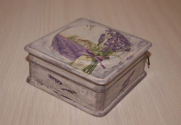 Оформление шкатулки в стиле "прованс"