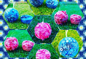 Декоративный шар и шкатулка