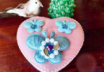 Три броши "Бабочки"