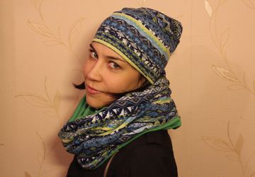 Комплект снуд и шапка.